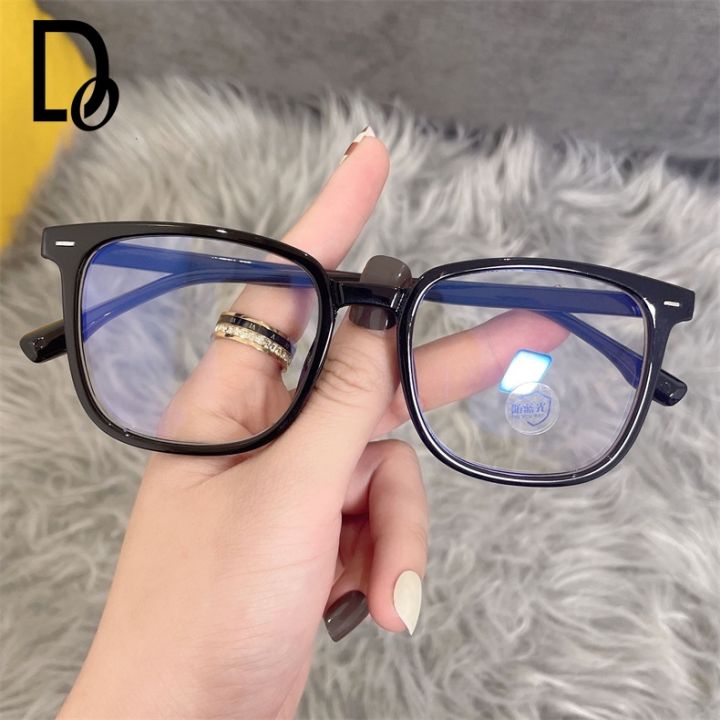 Dincior Anti-blue Light Glasses Square Frames Flat Light Glasses Blue Computer Goggles