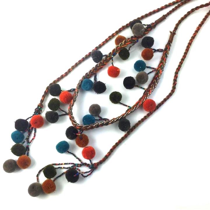 Women%20Winter%20Shoes%20decaration%20boho%20Chain%20Fringe%20Pom%20pom%20Ball%20Tassels%20belt%20for%20boot%20-%20Image%204