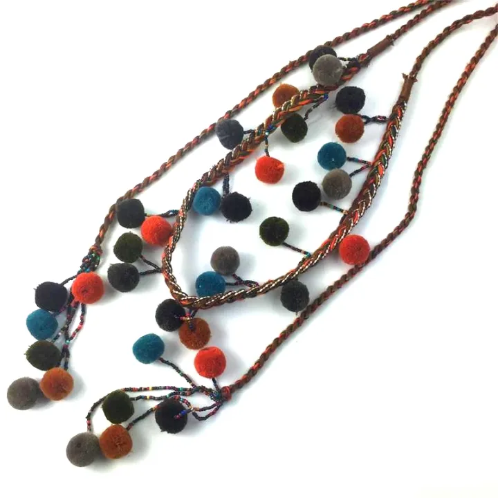 Women%20Winter%20Shoes%20decaration%20boho%20Chain%20Fringe%20Pom%20pom%20Ball%20Tassels%20belt%20for%20boot%20-%20Image%204