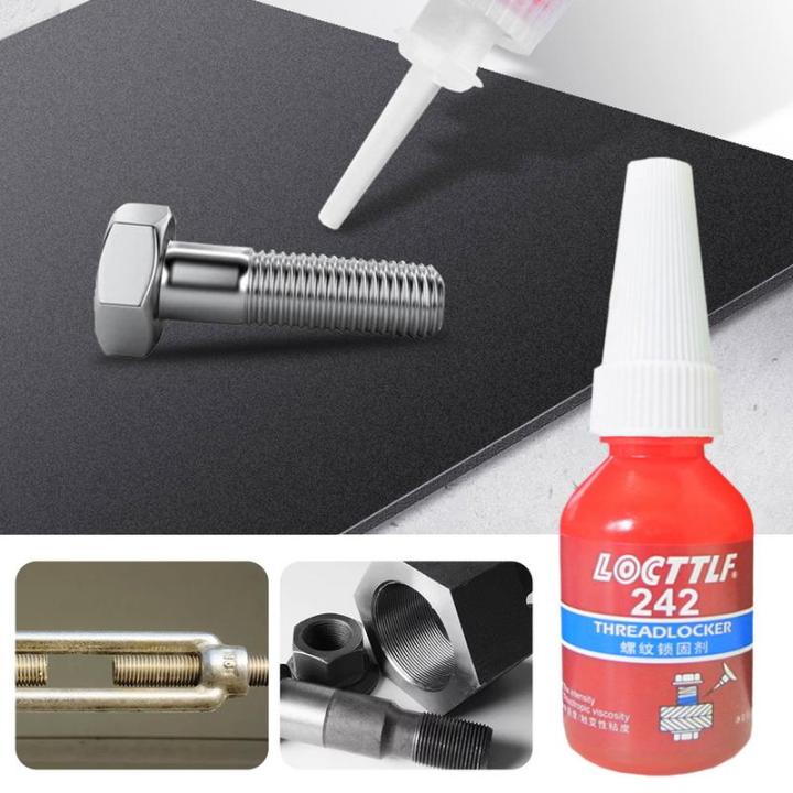 10ml Threadlocker Loctite 222 243 Blue Screw Glue Thread Locking Agent Anaerobic Glue Anti-loose Seal Adhesive For Household Use