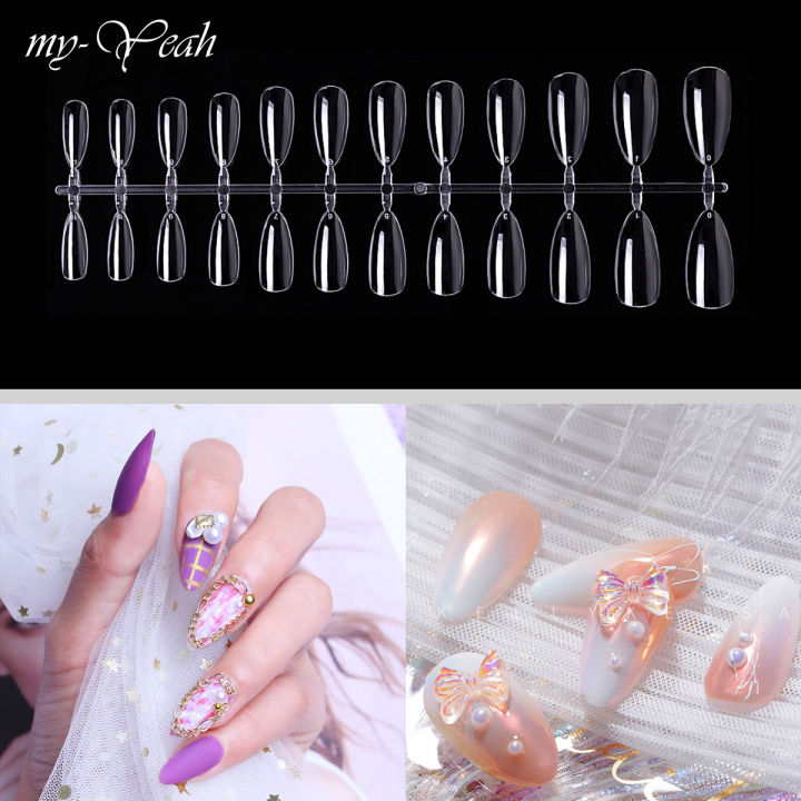 Myyeah%201%20Piece%20Full%20Cover%20Extension%20Acrylic%20False%20Nail%20Tips%205%20Styles%20Transparent%20French%20Fake%20Nail%20Tip%20Manicure%20Tool%20-%20Image%204