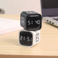 Mini Digital Productivity Cube Timer with Custom Countdown for Cooking, Fitness, Learning and Time Management. 