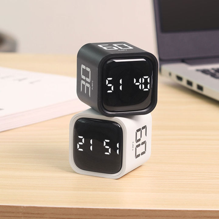 Mini Digital Productivity Cube Timer with Custom Countdown for Cooking, Fitness, Learning and Time Management