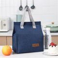 Box Bento Pouch Dinner Insulation Bag Student Lunch Bag New Style Portable Black Lunch Bag Thermal Insulated Lunch. 