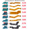 USB Fast Charging Charger Main Motherboard Flex Cable For Samsung Galaxy A10 A20 A30 A40 A50 A60 A70 A80 Dock Connector Board. 