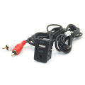 Car Dash Flush Mount 4 6pin Dual Type-C Usb Port Switch Panel 3.5mm Aux Rca Interface Cable Adapter Multimedia Unit. 