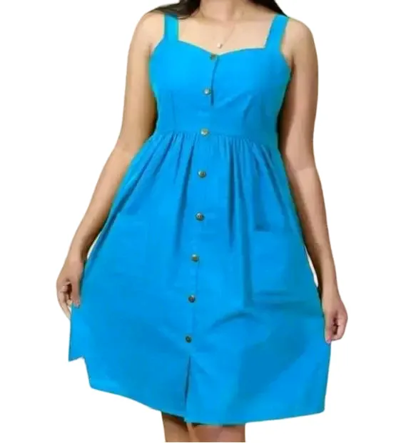 Chic%20Breeze%20Sleeveless%20Short%20Frock%20Women's%20Fashion%20Design%20Trendywear%20-%20Image%207