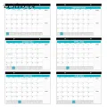 Monthly Calendar with Notes Section 365 Day Countdown Desktop Calendar Multifunctional Durable English Calendar 2024-2025 for Desk less Than 2024 Calendar Wall. 