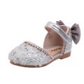 Girls' shoes summer new little girl baby princess children's Baotou soft-soled crystal style girls' sandals. 