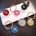 Diamond Shiny Gemstones Metal Mobile Phone Finger Ring Bracket Sparkling Powder Crystal Holder Rotatable Ring Bracket. 