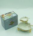 Luxury 2 Tier Ceremic Snack Dish. 