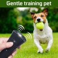 LED Flashlight Ultrasonic Dog Repeller Portable Dog Trainer, Colour: Single-headed Yellow. 