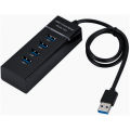 USB HUB 3.0 5Gbps High Speed 4 Ports Slim High Quality USB HUB for PC, Laptop, Projector, etc.... 