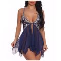 Women Night Dress Lingerie Front Closure Transpareneisure time t Lace Underwear 2024 Floral Sleepwear Woman Nightie. 
