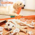Benepaw Cotton Dog Rope Toy Eco-friendly Carrot-shaped Puppy Teething Toys For Boredom Training Indoor/Outdoor Pet Chew. 