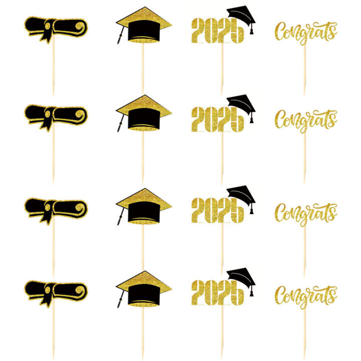 High%20Quality%20Class%20Of%202025%20Cake%20Topper%20Glitter%20Diploma%20Cupcake%20Decoration%20Odorless%20Safe%20Grad%20Cap%20Cake%20Pick%20for%20Food%20Decoration%20Cake%20Decoration%20Graduation%20Celebration%20-%20Image%202