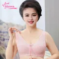 Muses Mall Wireless Bra Front Zipper Sports Bra for Women Shockproof Push-up Yoga Bra with Wide Straps Breathable Anti-snagging Perfect for Jogging Cotton Bra. 