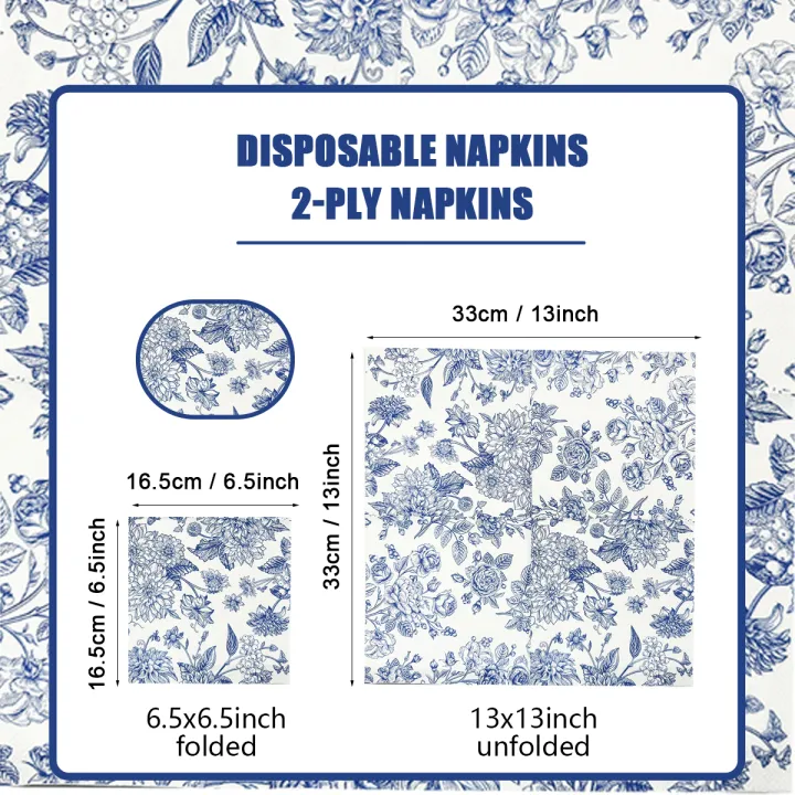 20pcs/pac%20Minimalist%20Printed%20Napkins%20Paper%20Ink%20Blue%20Patterned%20Dining%20Table%20Napkins%20Elegant%20Ancient%20Style%20Mouth%20Wiping%20Cloth%20-%20Image%205