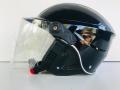 Black shine Half Helmet. 