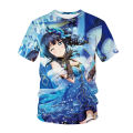 Japanese anime graphic T-shirt men streetwear 3D print t shirt women casual fashion tees Kawaii girl Tops Hip Hop unisex clothes. 