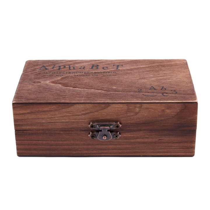 1%20Pcs%20Stamp%20Pad%20Ink%20Pad%20Wedding%20Letter%20Document%20Black%20&%201%20Set%20Rubber%20Stamp%20Alphabet%20Number%20Symbol%20Wooden%20Box%20Set%20-%20Image%206
