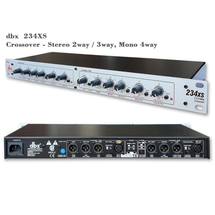 DBX%20234XL/234XS%20Professional%20Active%20Audio%20Crossover%20-%202-Way/3-Way/Stereo%20&%20Mono%204-Way%20for%20Live%20Sound%20Systems%20-%20Image%204