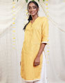 Spring & Summer Chinese Collared Kurtha with Lace Details. 
