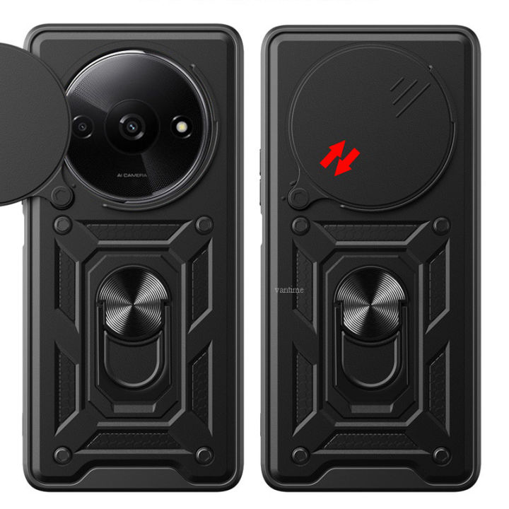Vantime%20for%20Xiaomi%20Redmi%20A3%20A3X%20Case%20Hard%20Sliding%20Lens%20Protect%20Stand%20Holder%20Back%20Cover%20-%20Image%202