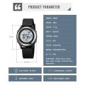 SKMEI 2094 Luxury Womens Digital Wristwatch Stopwatch Lady Waterproof Shockproof Back Light Countdown Watches for Women reloj. 