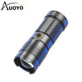 Auoyo Outdoor Flashlight LED Torch Light Telescopic Focus Flashlight Portable Rechargeable Flashlight Zoom Outdoor 5 Light Modes Waterproof Flashlight. 
