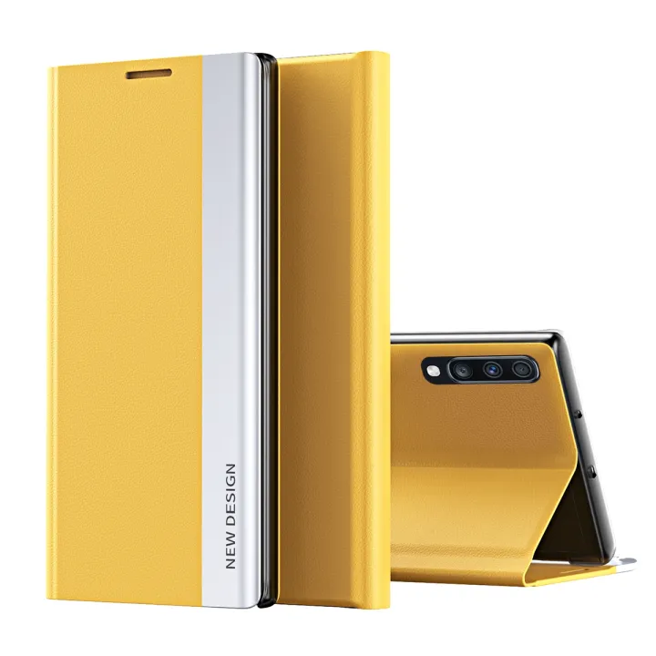 For Samsung Galaxy A70/A70S Thin Slim Folio Flip Leather Magnetic Closure Case Cover