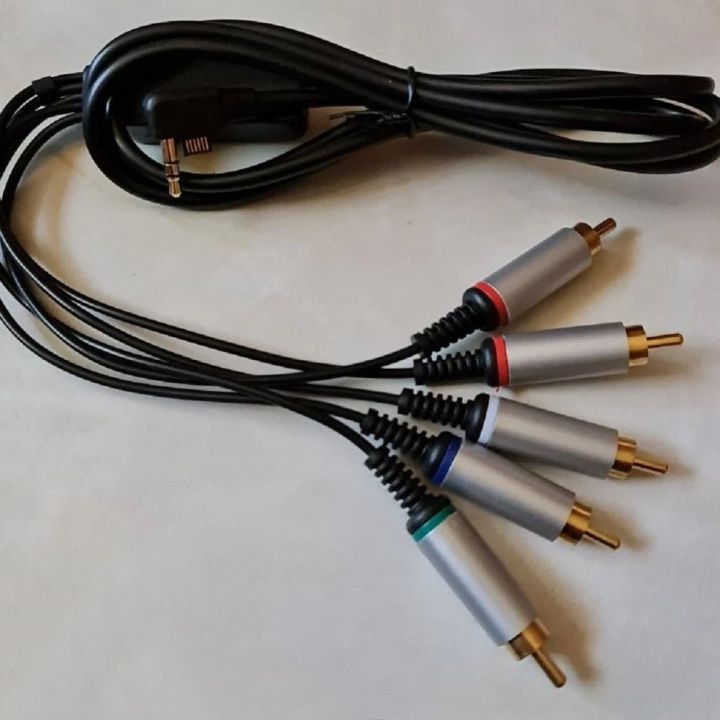 Audio%20Video%20Cable%20to%20RCA%20Extension%20Component%20Data%20Cord%20for%20PlayStation%20Portable%20PSP%202000%203000%20Slim%20To%20TV%20Monitor%20-%20Image%205