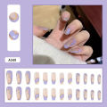 nailsnails shiny simple soft nail jelly glue half patch new wear nail soft nail nail art nail piece wholesaleSupports Braces. 