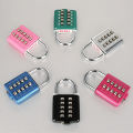 Digit Push Button Password Lock Chrome Plated Anti-theft Combination Padlock Push Password Locking Mechanism for Locker etc. 