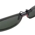 Uni Clear Dark Green Polarized Lens Sunglasses Clip On Eyeglasses. 