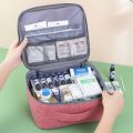 【HOT】 Family First Aid Kit Portable Outdoor Travel Storage Bag Household Large Capacity Layered Medicine Storage Bag. 