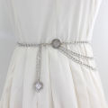 Metal Waist Chain Women Long Tassel Waist Chain Belt Multilayer Waist Chain Dress Decorative Chain Ins Style Adjustable Waist Belt For Women And Girls Cologo. 