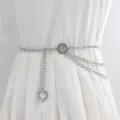Metal Waist Chain Women Long Tassel Waist Chain Belt Multilayer Waist Chain Dress Decorative Chain Ins Style Adjustable Waist Belt For Women And Girls Cologo. 