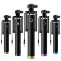 Extendable Wired Selfie Stick Phone Holder Remote Shutter Mono pod For Smartphone. 