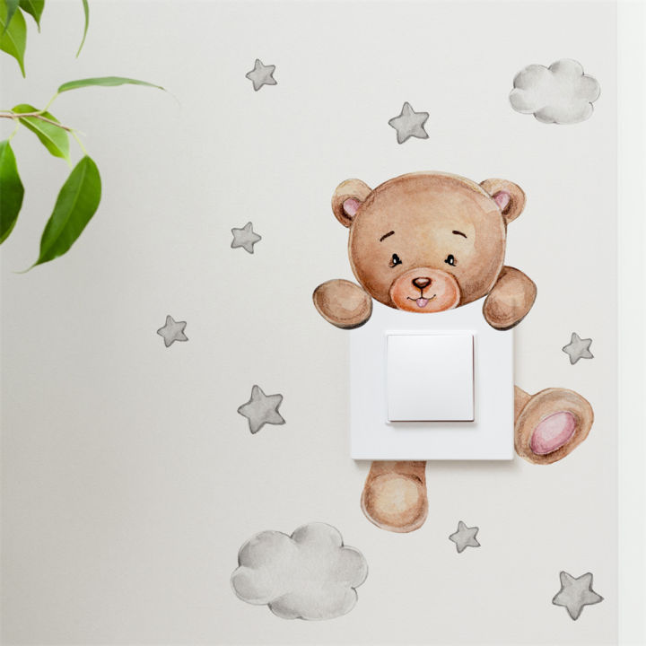 Cute%20Giraffe%20Bear%20Elephant%20Star%20Switch%20Sticker%20Kid%20Baby%20Bedroom%20Decoration%20Self-adhesive%20Home%20Decor%20Wallpaper%20Child%20Wall%20Decals%20-%20Image%204