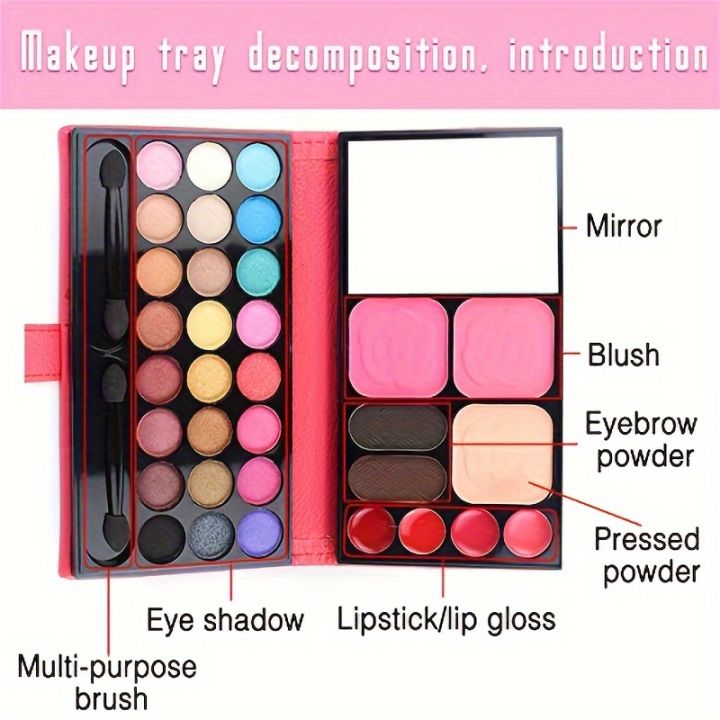 Cosmetic%20Palette%20Set,%2024%20Colors%20Eye%20Shadow/4%20Colors%20Lip%20Gloss/2%20Colors%20Eyebrow%20Powder/2%20Colors%20Blush/1%20Color%20Powder/1%20Mirror/2%20Brushes,%20Suitable%20for%20Teenage%20Girls%20Beginners%20Full%20Makeup%20Gift%20Set%20-%20Image%207