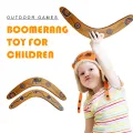 【Serendipity party】New Outdoor Kids Wooden Boomerang Toy Flying Wood High Intensity Shaped Funny Boy Game Gift Let your free time more interesting. 