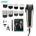 VGR 120 Professional Beard Hair Trimmer Electric Clipper Shaving Saloon Barber Salon Razor Main AC Power Supply Cut Wire Machine Man Beard Fading Blending Set. 