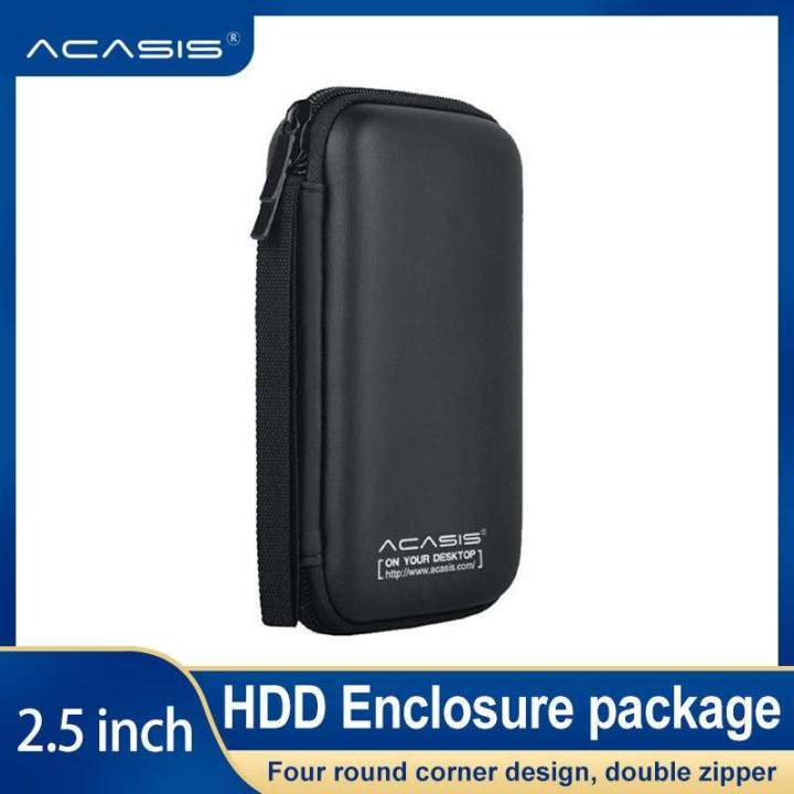 Acasis 2.5 Inch HDD Box Bag Case Portable Hard Drive Disk Bag for External HDD Box Power Bank Case Storage Protection box