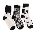Harajuku Cow Zebra Printed Socks Korean Japanese Style Cotton Autumn Winter Warm Women 2021 New Fashion. 