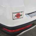 Car POWERD BY JAPAN MOTORSPORT Buffer Sticker. 