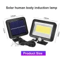 Auoyo 100 LED Solar Powered PIR Motion Sensor Solar Light Waterproof Outdoor Garden Security Wall Lamp Light. 