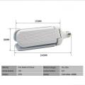 【TopazTrove】E27 60W Fan LED Folding Garage Lamp High Brightness Constant Current AC85-265V Adjustable Led Base Bulb. 