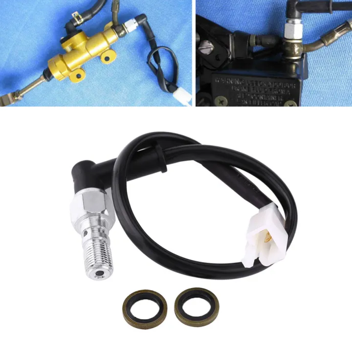 Universal Motorcycle Hydraulic Brake Pressure Rear Light Switch Hollow Bolt Accessories M10 1.25Mm