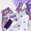 5Pairs/Lot Cow Bear Print Women Short Socks Cute Cartoon Girls Ankle Sock Spring Autumn Fashion Casual Female Sokken Korean Sox. 